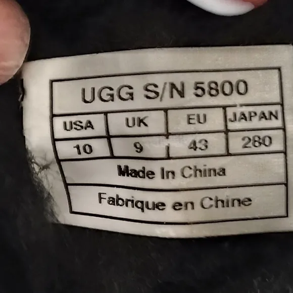 Ugg Classic Short II Black Suede Boots