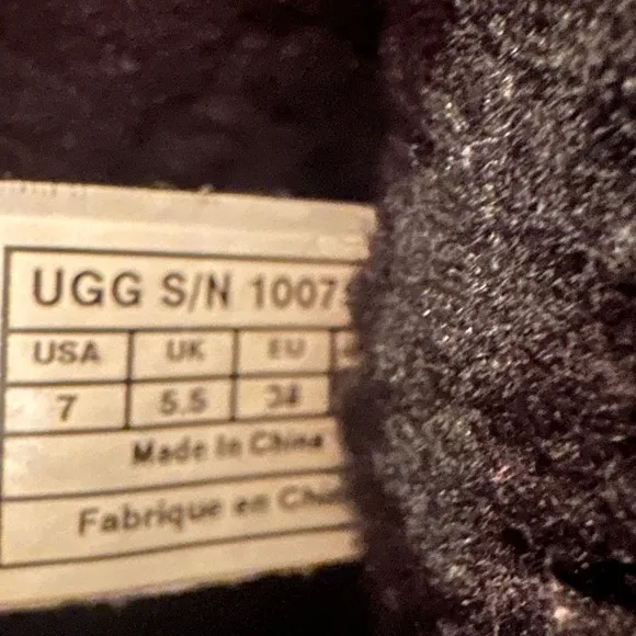 Ugg Classic Short Purple Metallic Camo Boots Size 7