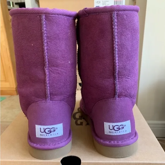 UGG CLASSIC SHORT PURPLE WOODE VIOLET BOOTS WOMENS 5