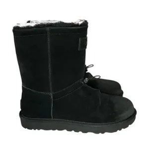 UGG CLASSIC SHORT TOGGLER BLACK SUEDE SHEEPSKIN WOMEN'S BOOTS SIZe US 9 EU 40NEW