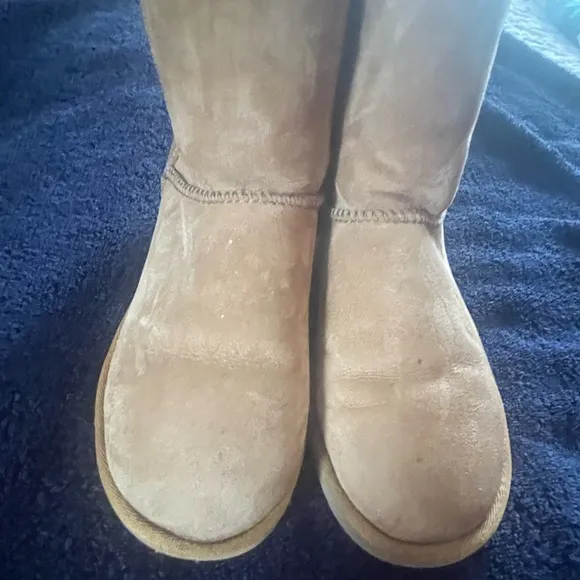 UGG Classic Suede Rustic Weave Boots Size 5