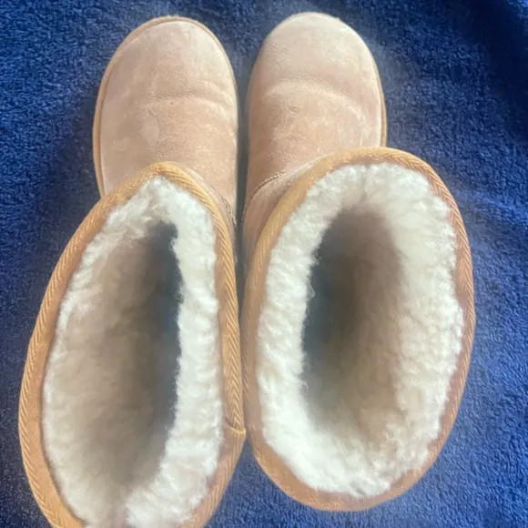 UGG Classic Suede Rustic Weave Boots Size 5