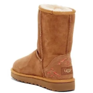 UGG Classic Suede Rustic Weave Boots Size 5