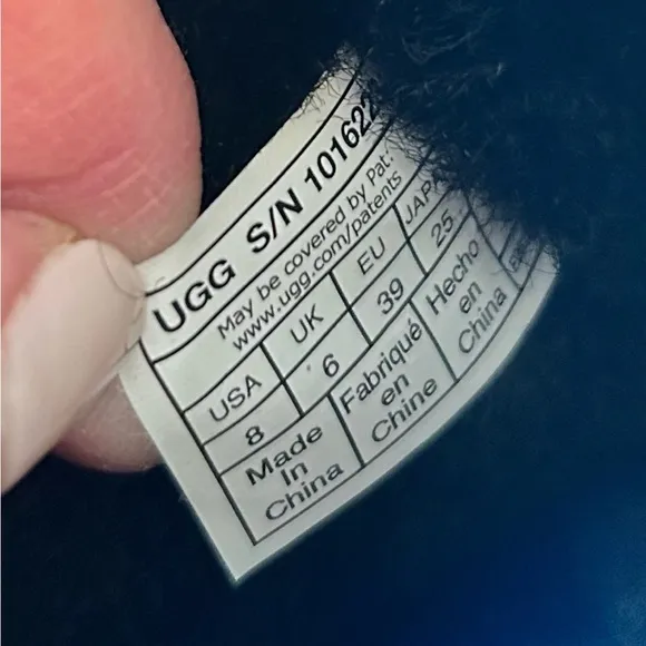UGG Classic Women’s Custom Made Black Crystal Boots with Bows Size 8