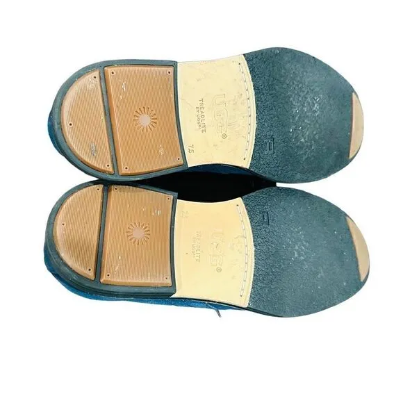 UGG Dagmann Chukka Boots Grizzly Blue Suede Treadlite Men’s Size 7.5