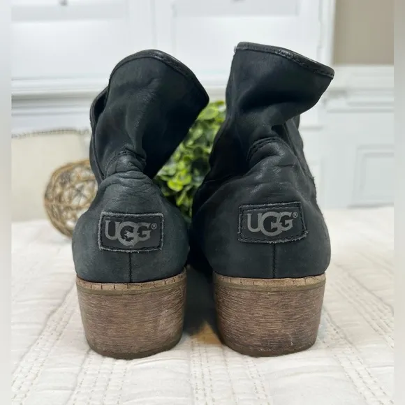 UGG “Darling” Suede Ankle Boots in Black Size 9.5