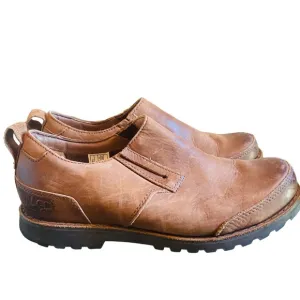 UGG Haddon (3027) Brown Leather Slip-On Shoes