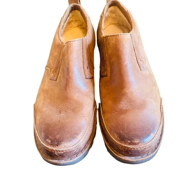 UGG Haddon (3027) Brown Leather Slip-On Shoes