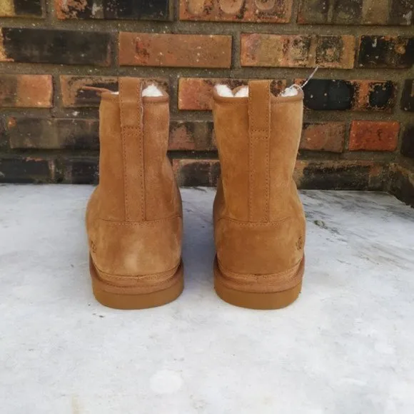 UGG HARKLEY SUEDE BROWN WOOL MENS BOOTS SIZE 18