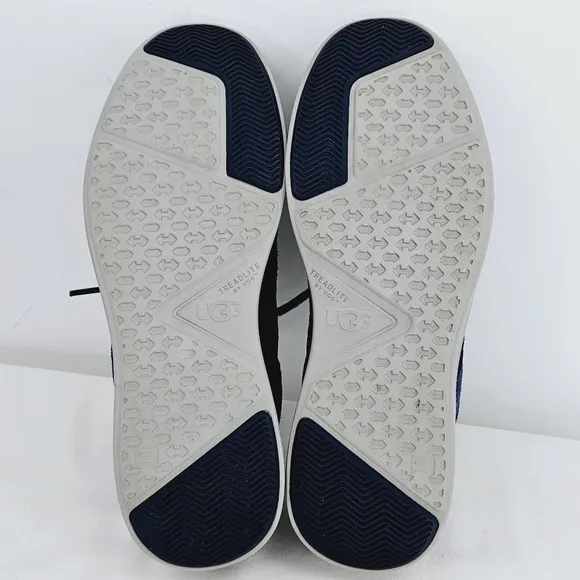 UGG Hepner Woven Lace-Up Sneaker in Navy Blue Size 7.5