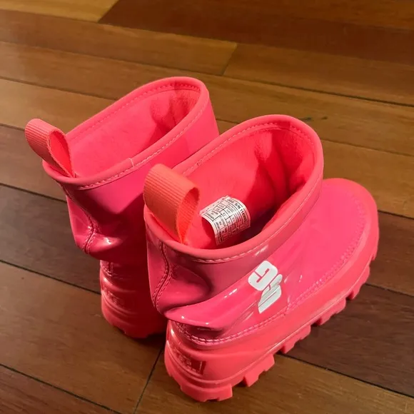 UGG Kids Pink Classic Brellah Water Repellent Boots