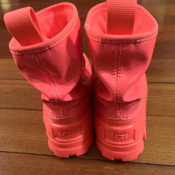UGG Kids Pink Classic Brellah Water Repellent Boots