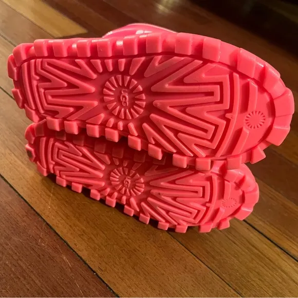 UGG Kids Pink Classic Brellah Water Repellent Boots
