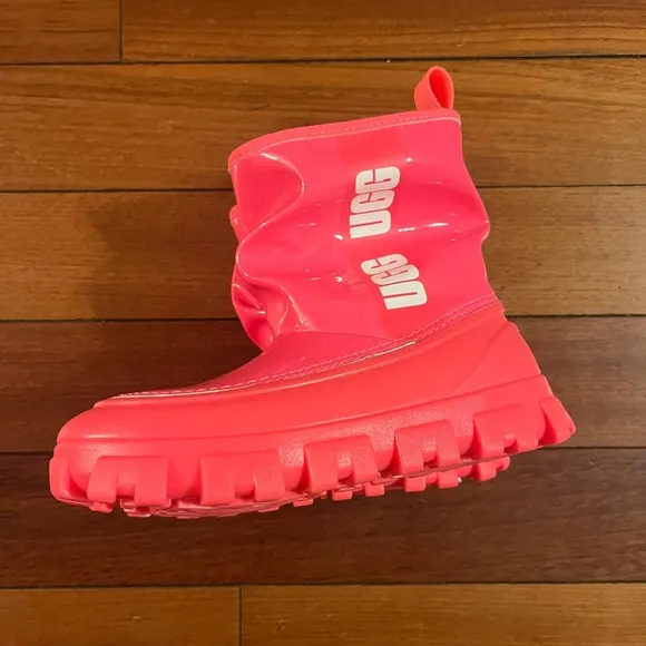 UGG Kids Pink Classic Brellah Water Repellent Boots