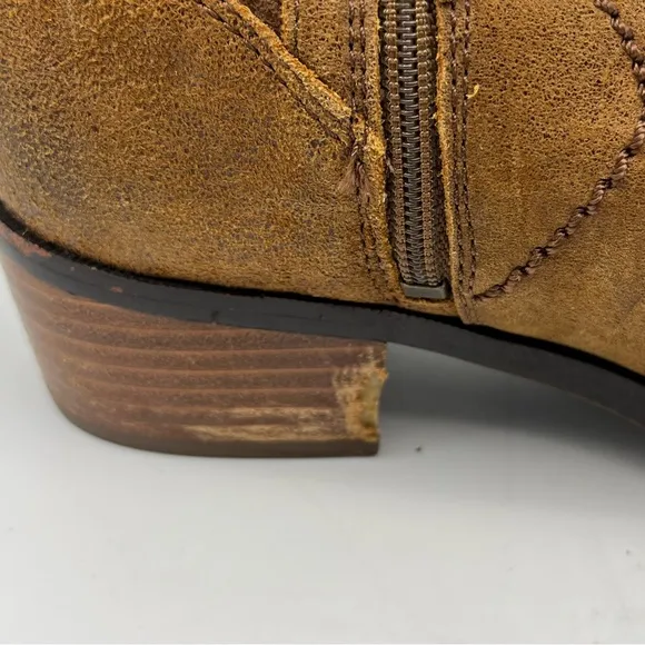 UGG Lula Mae Women’s Leather Boots Tan Brown Size 7