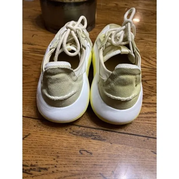 𝅺UGG MARGARITA YELLOW LA CLOUD FASHION SNEAKERS, WOMEN US 8.5/ EUR 39.5