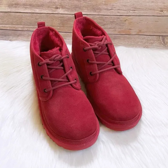 UGG Men’s Neumel Chukka Boots In Samba Red