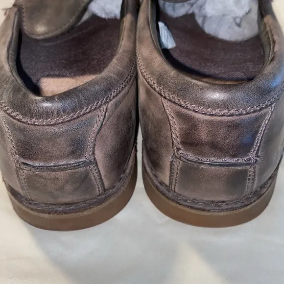 Ugg Mens Plainson Distressed Brown Leather Loafers Sz 10 EXCELLENT