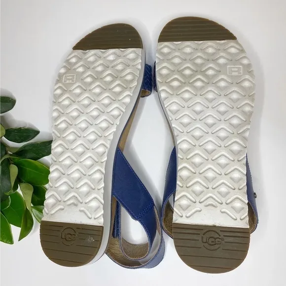 UGG Navy Blue Laddie Marino Sandals Size 7.5