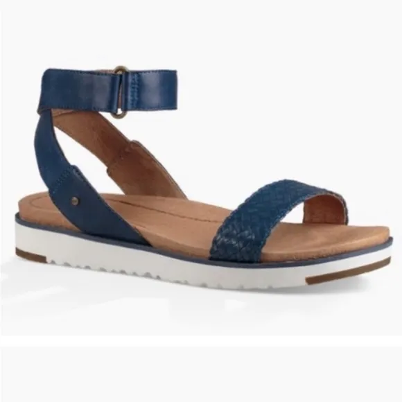 UGG Navy Blue Laddie Marino Sandals Size 7.5