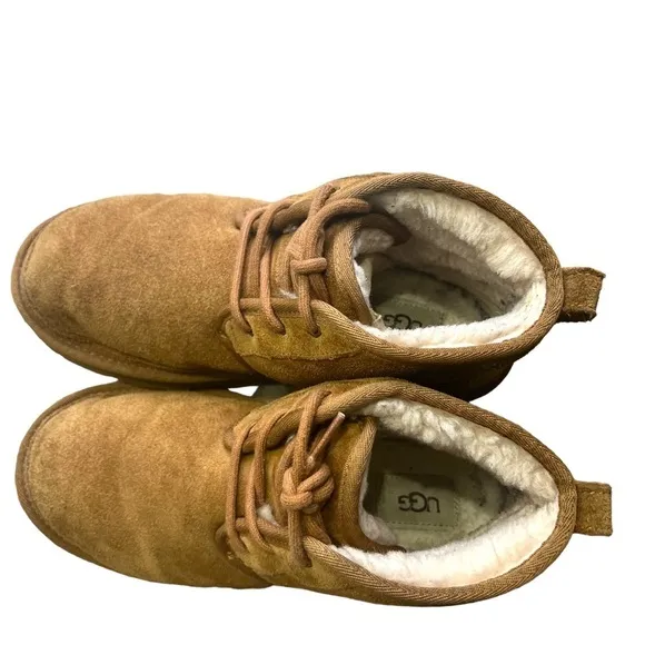 UGG Neumel Men’s Suede Boots in Chestnut Size 6