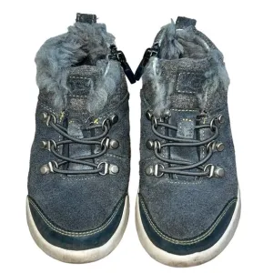 UGG Obie Size 10 Toddler High Top Neumell II Gray Boots 1018455T Suede Laces &amp; Z