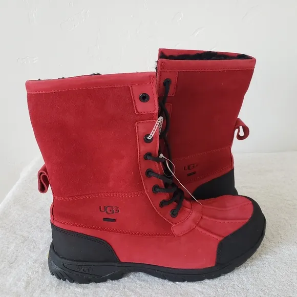 UGG red suede mens boots size 9,5
