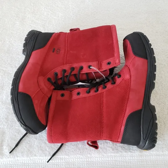 UGG red suede mens boots size 9,5