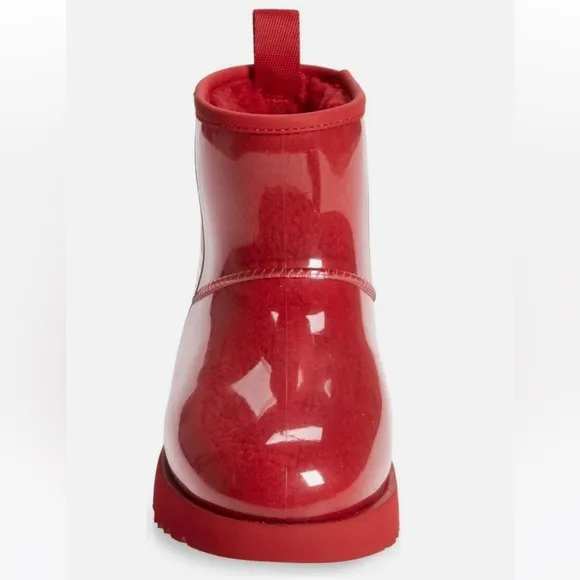 UGG Samba Red Classic Clear Mini Boot Waterproof Size 5