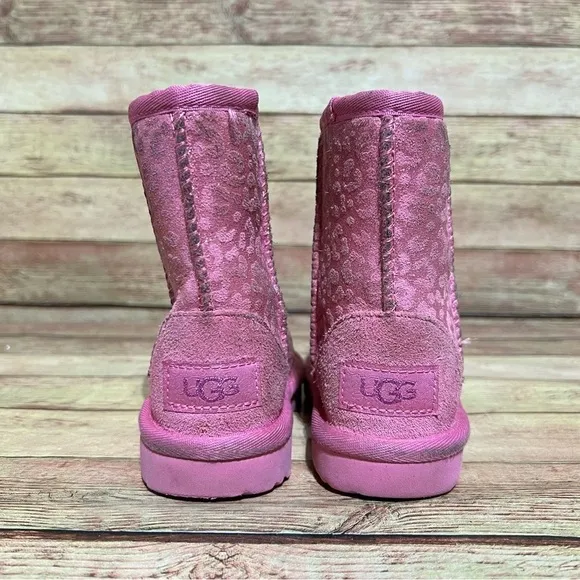 Ugg Short Classic Pink Leopard Boots