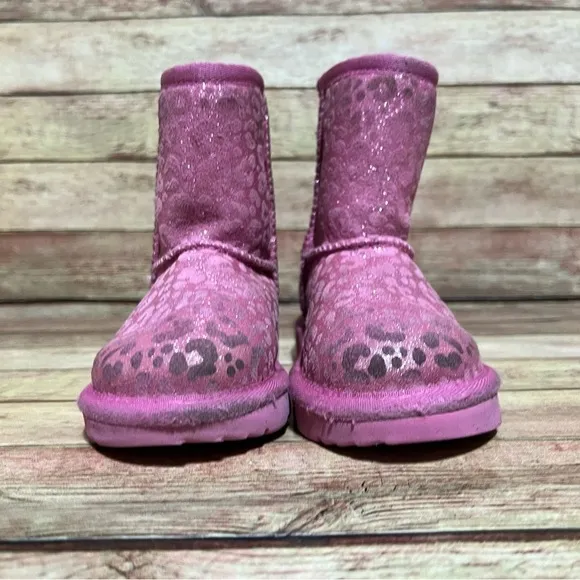 Ugg Short Classic Pink Leopard Boots