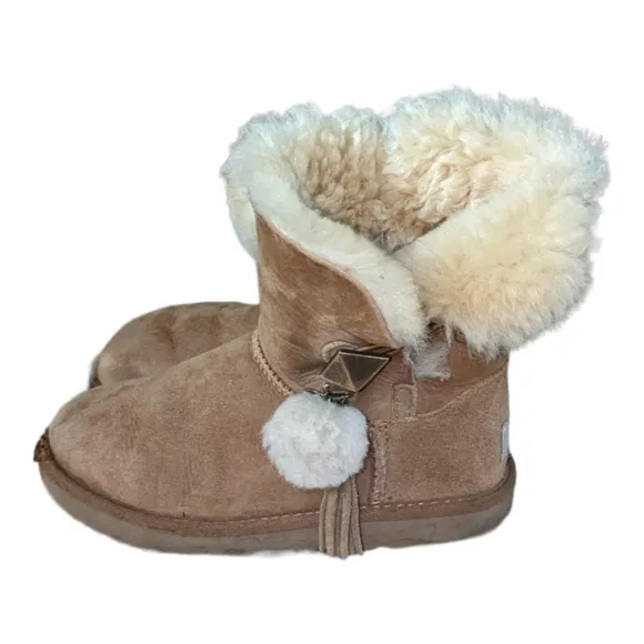 UGG Tan kid's slip-on boots Size 2