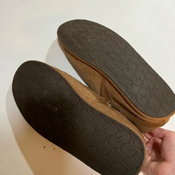 UGG Tan Suede Slip-On Loafers