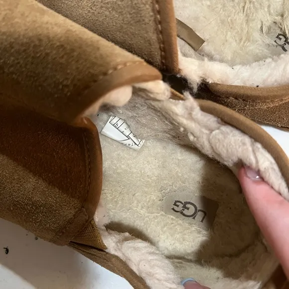 UGG Tan Suede Slip-On Loafers