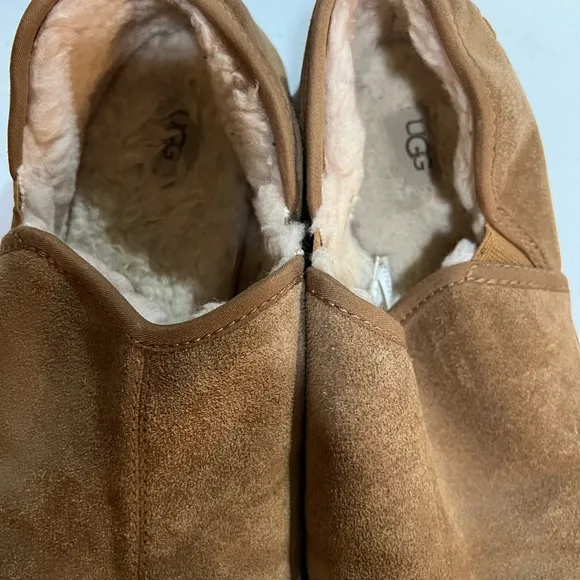 UGG Tan Suede Slip-On Loafers