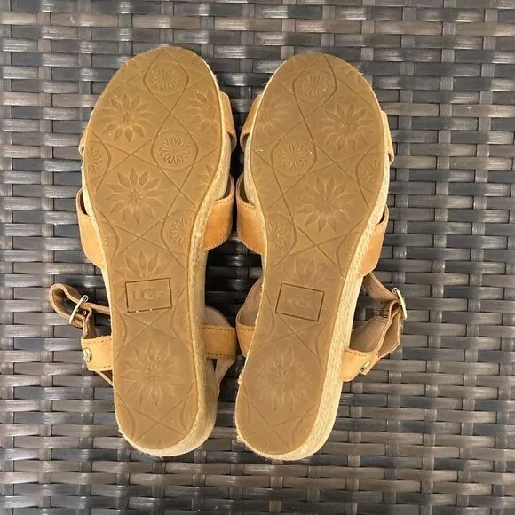 Ugg  wedge, sandals, women’s size 9 ￼