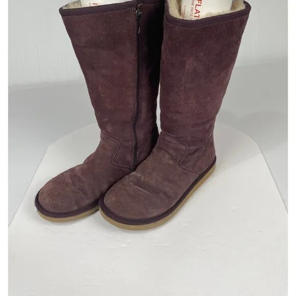 UGG Women 5235 Classic Tall Boots Size 7 Sheepskin Shearling Zipper Comfort