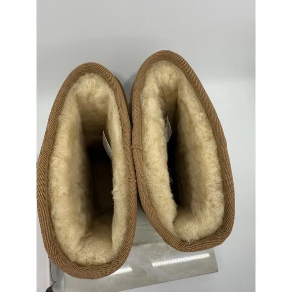 UGG Women's Classic Suede Short II Chestnut Slip On Boots 1016223 Size 7 NEW
