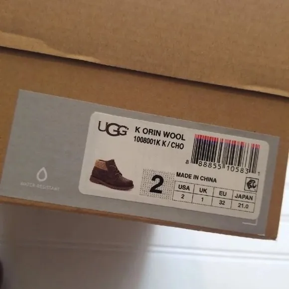 Ugg wool leather boots boys s 2