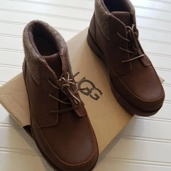 Ugg wool leather boots boys s 2