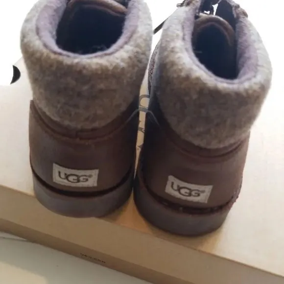 Ugg wool leather boots boys s 2