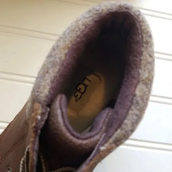 Ugg wool leather boots boys s 2
