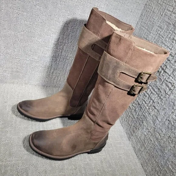 Ugg Zarina Women's Size 6.5 US Brown Suede Leather Tall Riding Boots 1112315