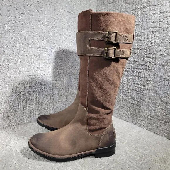 Ugg Zarina Women's Size 6.5 US Brown Suede Leather Tall Riding Boots 1112315