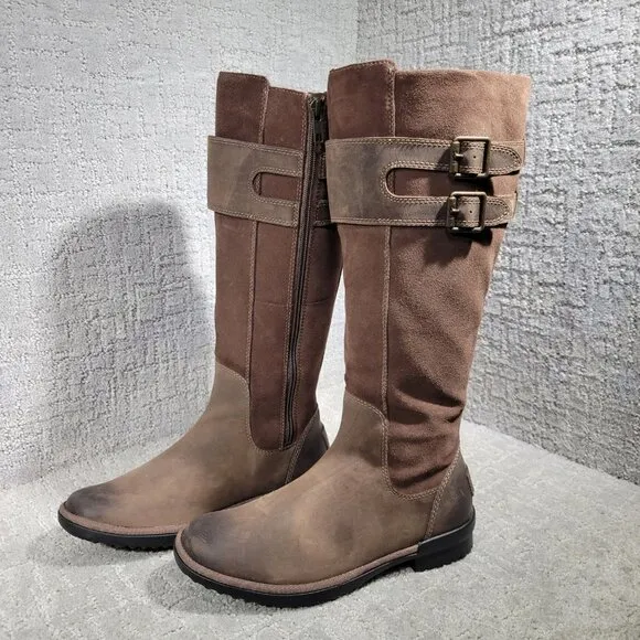Ugg Zarina Women's Size 6.5 US Brown Suede Leather Tall Riding Boots 1112315