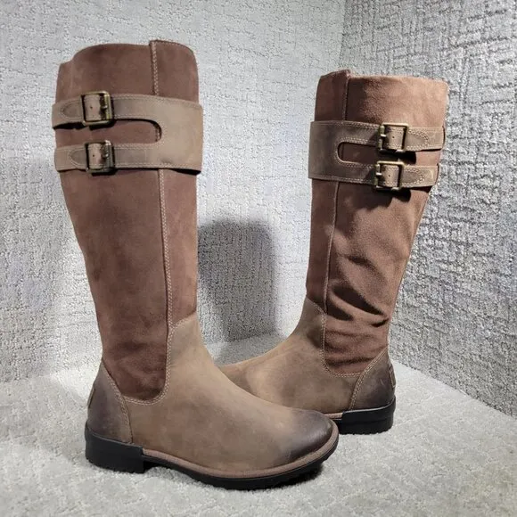 Ugg Zarina Women's Size 6.5 US Brown Suede Leather Tall Riding Boots 1112315