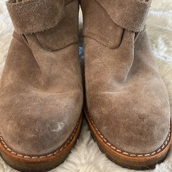 UGG Brienne Heeled Suede Leather Ankle Boots