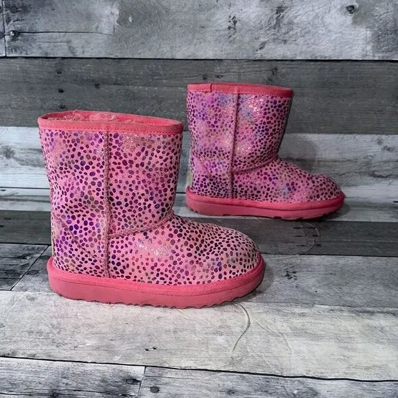 UGG Classic II Pink Dot Boots Sz US12‎