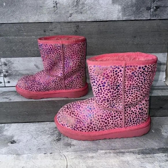 UGG Classic II Pink Dot Boots Sz US12‎