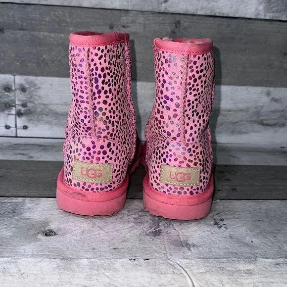 UGG Classic II Pink Dot Boots Sz US12‎